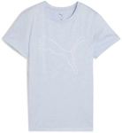 PUMA Tad Essential Heather Logo Trainingsshirt Damen 47 - cool weather heather S