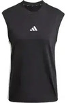 adidas Essentials 3-Streifen Baumwoll Tanktop Damen JD4984 - black/white XS