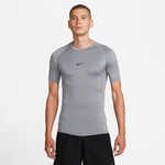 NIKE Pro Dri-FIT Tight kurzarm Fitnessshirt Herren 084 - smoke grey/black S