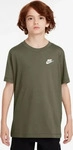 Nike FZ5177-222, NIKE Sportswear T-Shirt Kinder 222 - medium olive S (128-137 cm)