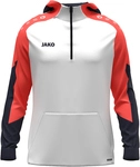 JAKO Dynamic 1/4-Zip Hoodie Kinder 026 - wei&szlig;/coral/marine 128