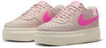 NIKE Court Vision Alta Plateau Sneaker Damen 601 - silt red/pink spell-pale ivory