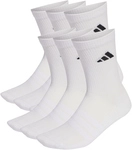 6er Pack adidas Cushioned Crew Socken KE5498 - white/white/black 49-51