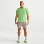 NIKE UV Miler Dri-FIT kurzarm Laufshirt Herren 377 - lime blast/reflective silv M