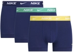 3er Pack NIKE Boxershorts Trunks Herren 411 - blue void lghtning/stdim grn/bl voi S