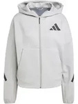 adidas Z.N.E. Kapuzen-Sweatjacke Damen JD9593 - medium grey heather S/S