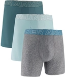 3er Pack UNDER ARMOUR Performance Tech Solid 6" Boxershorts Herren 490 - enamel blue