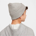 NIKE PEAK Beanie Kinder 063 - dk grey heather/white