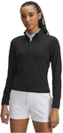 UNDER ARMOUR Drive 1/4-Zip langarm Golfshirt Damen 001 - black/black L