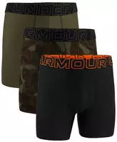 3er Pack UNDER ARMOUR Performance Tech Novelty 6" Boxershorts Herren 997 - black