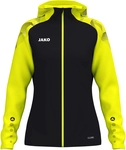 JAKO Sonic Kapuzen-Trainingsjacke Damen 819 - schwarz/neongelb 34/36