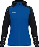 JAKO Sonic Kapuzen-Trainingsjacke Damen 408 - royal/schwarz 38/40