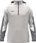 JAKO Dynamic 1/4-Zip Hoodie 837 - hellgrau/wei&szlig;/grau S