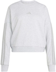 adidas Essentials 3-Streifen French Terry Sweatshirt Damen KF6279 - light grey