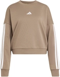 adidas Essentials 3-Streifen French Terry Sweatshirt Damen KF6277 - khaki...