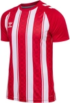 hummel hmlMATCH Striped Fu&szlig;balltrikot 3946 - true red/white 152