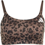 adidas Optim&eacute; Essentials 3-Streifen Leopard Low Support Sport-BH Damen KZ2515 -