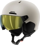 ALPINA Zupo 2 Visor Q-Lite Skihelm mit Visier Kinder 13 - sand matt 52 cm