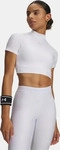 Under Armour 6010006-100, UNDER ARMOUR HeatGear Cropped Mock kurzarm Funktionsshirt