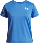 UNDER ARMOUR Tech Trainingsshirt M&auml;dchen 402 - blue atlantis/white L (149-160 cm)