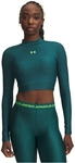 UNDER ARMOUR HeatGear Cropped Mock langarm Funktionsshirt Damen 338 - rack