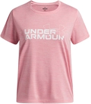 UNDER ARMOUR Tech Twist Logo Trainingsshirt M&auml;dchen 600 - bittersweet pink/white M