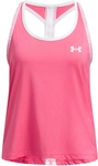 UNDER ARMOUR Knockout Tanktop M&auml;dchen 672 - super pink/white XS (122-127 cm)