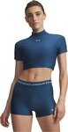 Under Armour 6010006-498, UNDER ARMOUR HeatGear Cropped Mock kurzarm Funktionsshirt