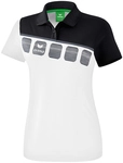 erima 5-C Poloshirt Damen white/black/dark grey 48
