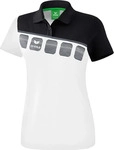 erima 1111913, erima 5-C Poloshirt Damen white/black/dark grey 48