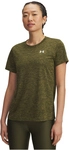 UNDER ARMOUR Tech Twist T-Shirt Damen 308 - expedition green/white XS