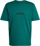 adidas Essentials Linear Single Jersey T-Shirt Herren JE8997 - collegiate green/black