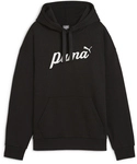 PUMA Essentials+ Script Fleece Hoodie Damen 01 - PUMA black/white rubber XS