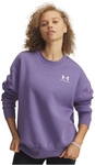 UNDER ARMOUR Essential OverSized Fleece Shirt Damen 520 - purple luxe/white M