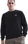 NIKE Club Crew Fleece-Sweatshirt Herren 010 - black/white XXL