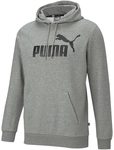 PUMA Ess Big Logo Fleece-Hoodie Herren medium gray heather L