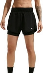 Nike DX6016-011, NIKE One Dri-FIT High-Waist 3" 2in1 Shorts Damen 011 - black/white