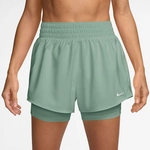NIKE One Dri-FIT High-Waist 3" 2in1 Shorts Damen 007 - steam/white L