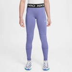 NIKE Pro Leggings M&auml;dchen 569 - light thistle/black/white XL (156-166 cm)