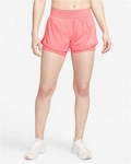 NIKE One Dri-FIT Mid-Rise 3" 2in1 Shorts Damen 894 - sea coral/reflective silv L