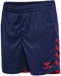 hummel hmlCORE 2.0 Shorts Damen 7276 - marine/true red L
