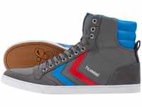 Hummel 063511, hummel Slimmer Stadil High-Top Sneaker castlerock/ribbonred/bril blue