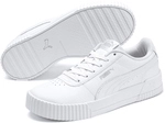 PUMA Carina Leder Sneaker Damen PUMA white/PUMA white/PUMA silver 42