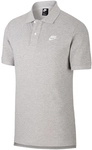 NIKE Sportswear Poloshirt Herren dk grey heather/white M