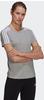adidas LOUNGEWEAR Essentials Slim T-Shirt Damen 83F7 - mgreyh/white S