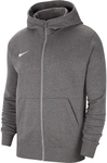 NIKE Park 20 Fleece Kapuzenjacke Kinder charcoal heathr/white M (137-147 cm)