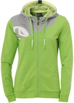Kempa Core 2.0 Kapuzenjacke Damen hope gr&uuml;n/dark grau melange L