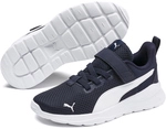 PUMA Anzarun Lite AC PS Kinder Sneaker mit Klettverschluss peacoat/puma white 32