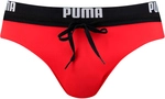 PUMA Swim Logo Brief Badehose Herren 02 - red XS