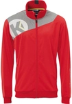 Kempa Core 2.0 Polyesterjacke rot/dark grau melange 4XL